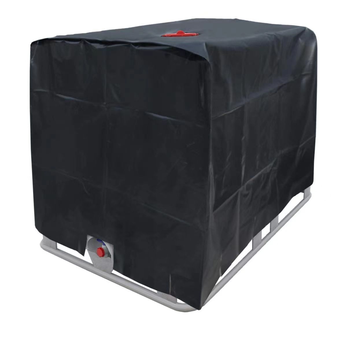 Tote Cover Outdoor Rain Barrel Water Tank for 1000L 420D Protective Cover Sunshade Waterproof Protective Hood — image 2