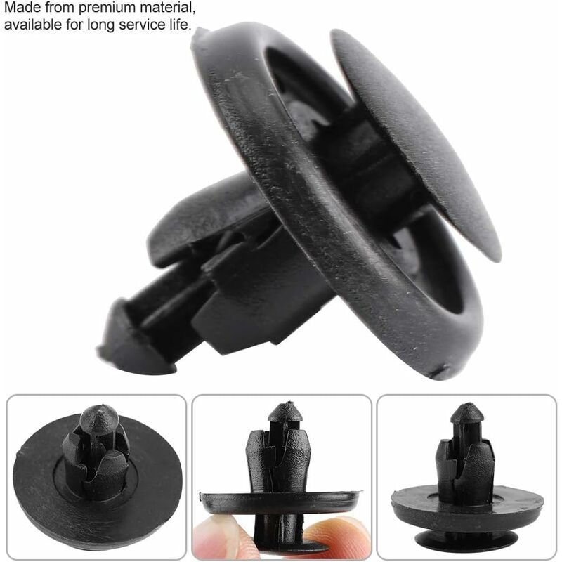 Car Fender Clips, Rivet Clips Mudguard For Car Fender Clips Retainer Fasteners Mudguard Hood For 90467-07166 (50 pcs) — image 2