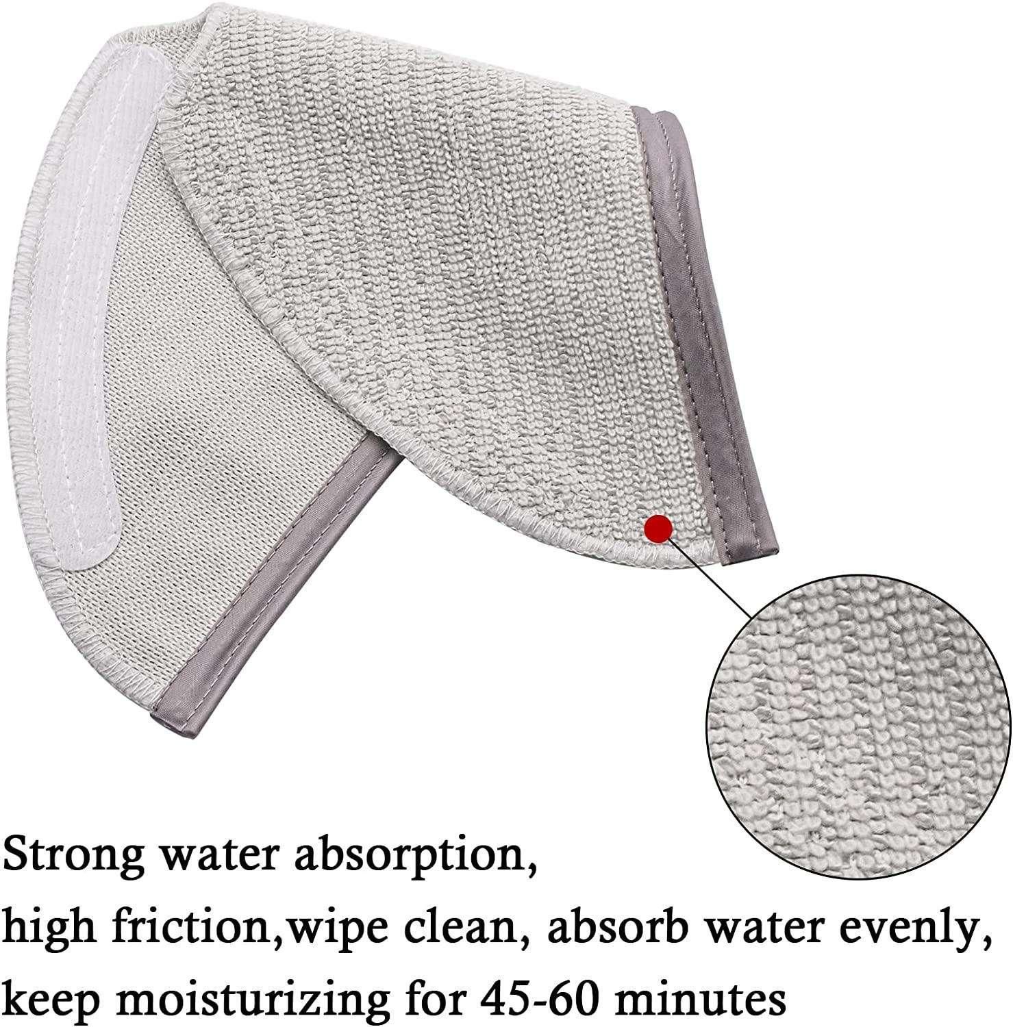5pcs Reusable Mop Cloths for Xiaomi Roborock, Beige โ image 2