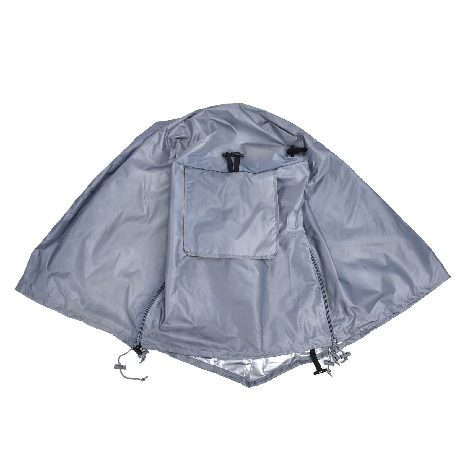 109x76x74cm Dogs Wire Crate Cover Waterproof Dustproof Pet Cage Cover for Indoor Outdoor ProtectionGray — image 2