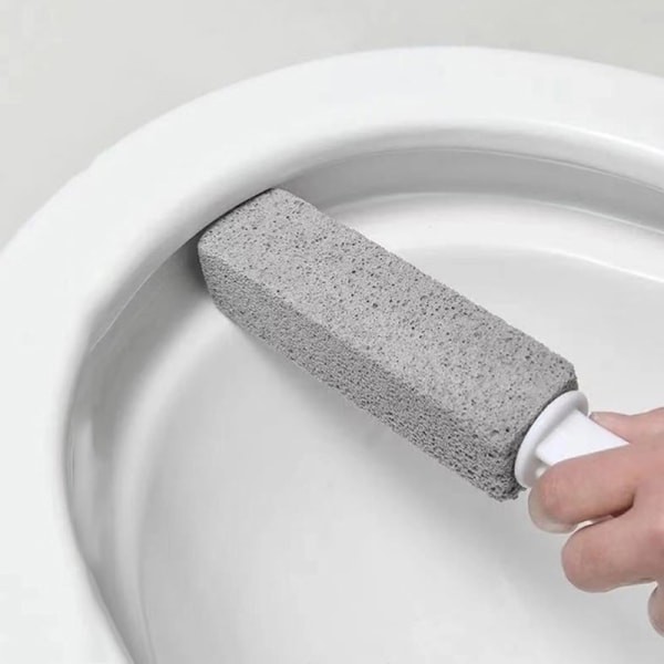 Pumice Toilet Brush Household Toilet Bowl Cleaning Limesc - Gray 3.8*3.8*23.5CM โ image 3