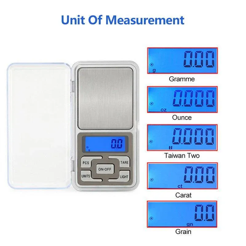 Pocket Mini Digital Kitchen Scales Jewellery Electronic Herbs - 0.01G To 200G Au — image 5