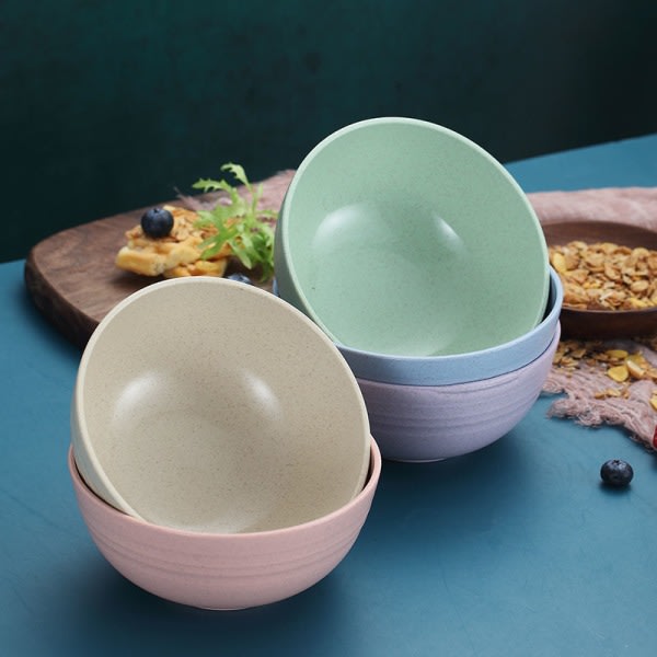 5-Pack Large Reusable Pasta Bowls, 710ml Unbreakable Plastic, Lightweight Soup Bowls for Rice, Salad, Noodles, Soup, Salad (Cream White) โ image 5