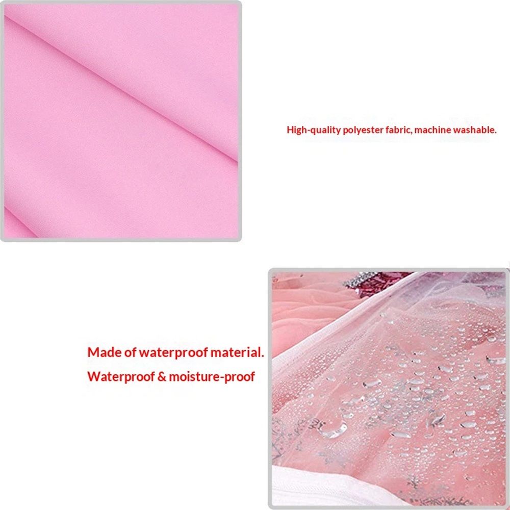 Waterproof Hanging Garment Bag 37.4 inch Clothes Bag with Pockets Zip for Dance Costumes Sports Skating Theatre Pageants（Excluding hangers） — image 5