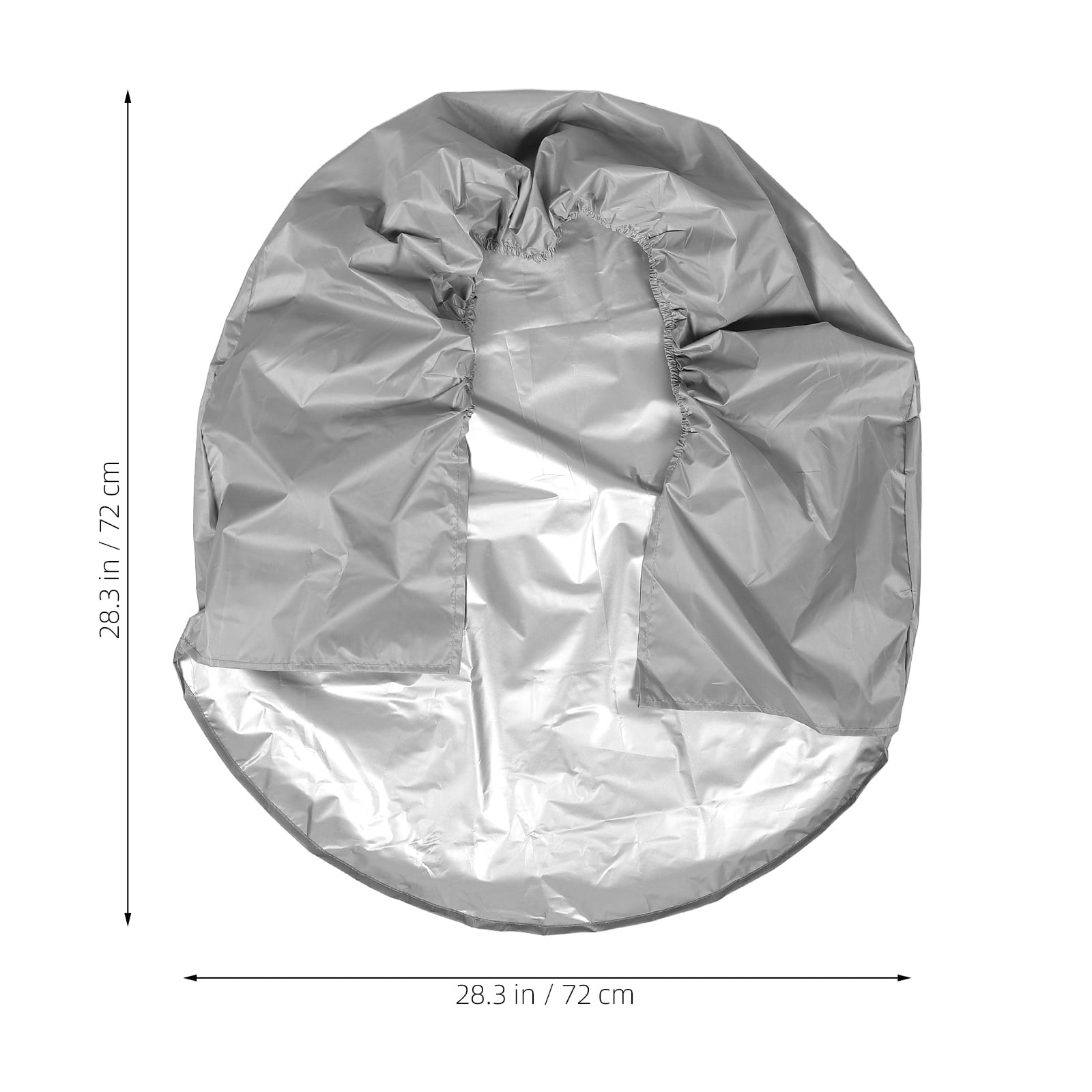 1Pcs RV Spare Tire Cover in Grey Coated Polyester Prevents Cracking and Extends Lifespan — image 2