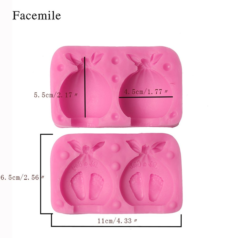 Boy Girl Foot Fondant Cake Decoration Mold Silicone DIY Baking Tool — image 5