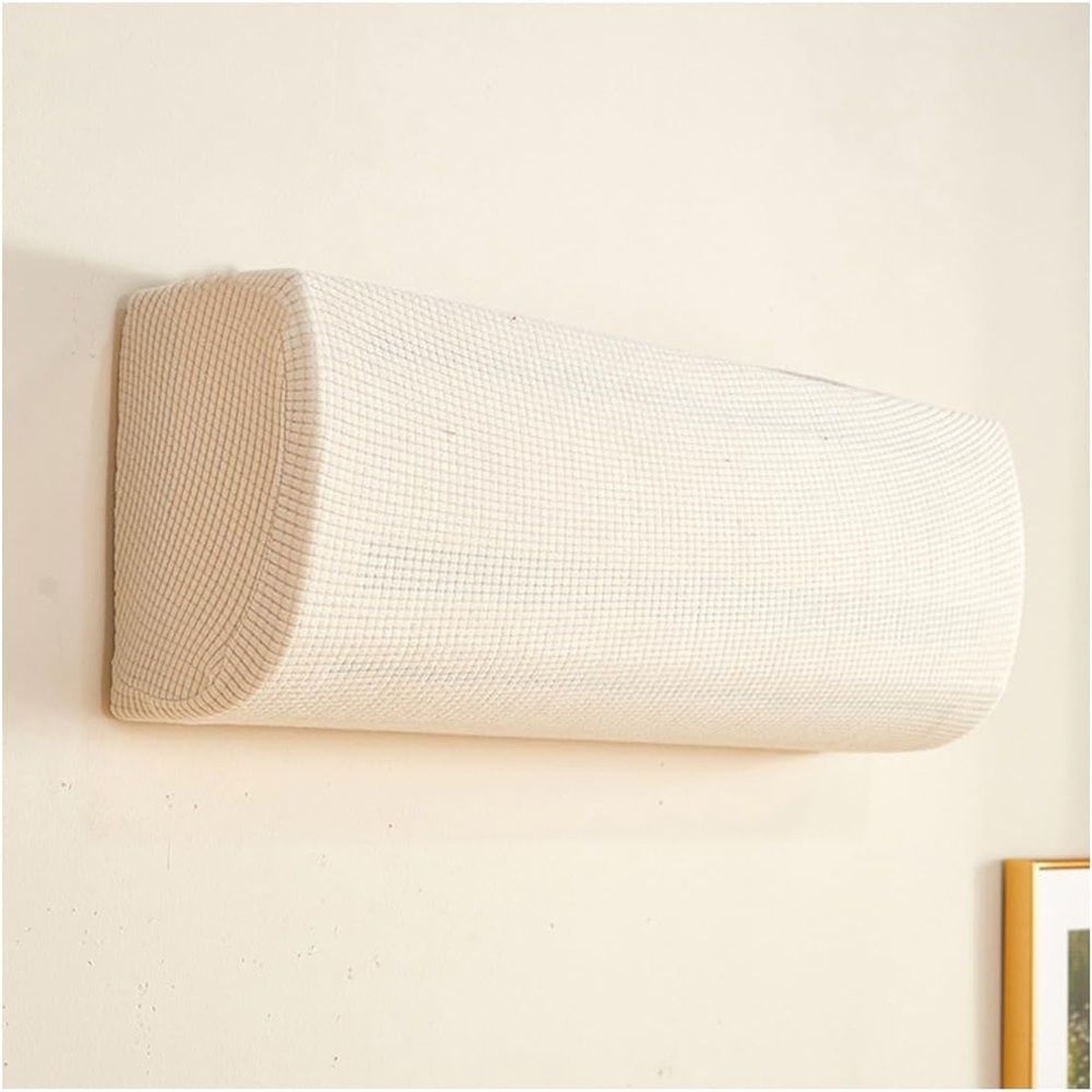 Air Conditioner Cover 29.5-37.7 Inch Knitted Elastic Cloth Dustproof for Wall-Mounted Units Split Indoor AC Covers(beige) — image 4