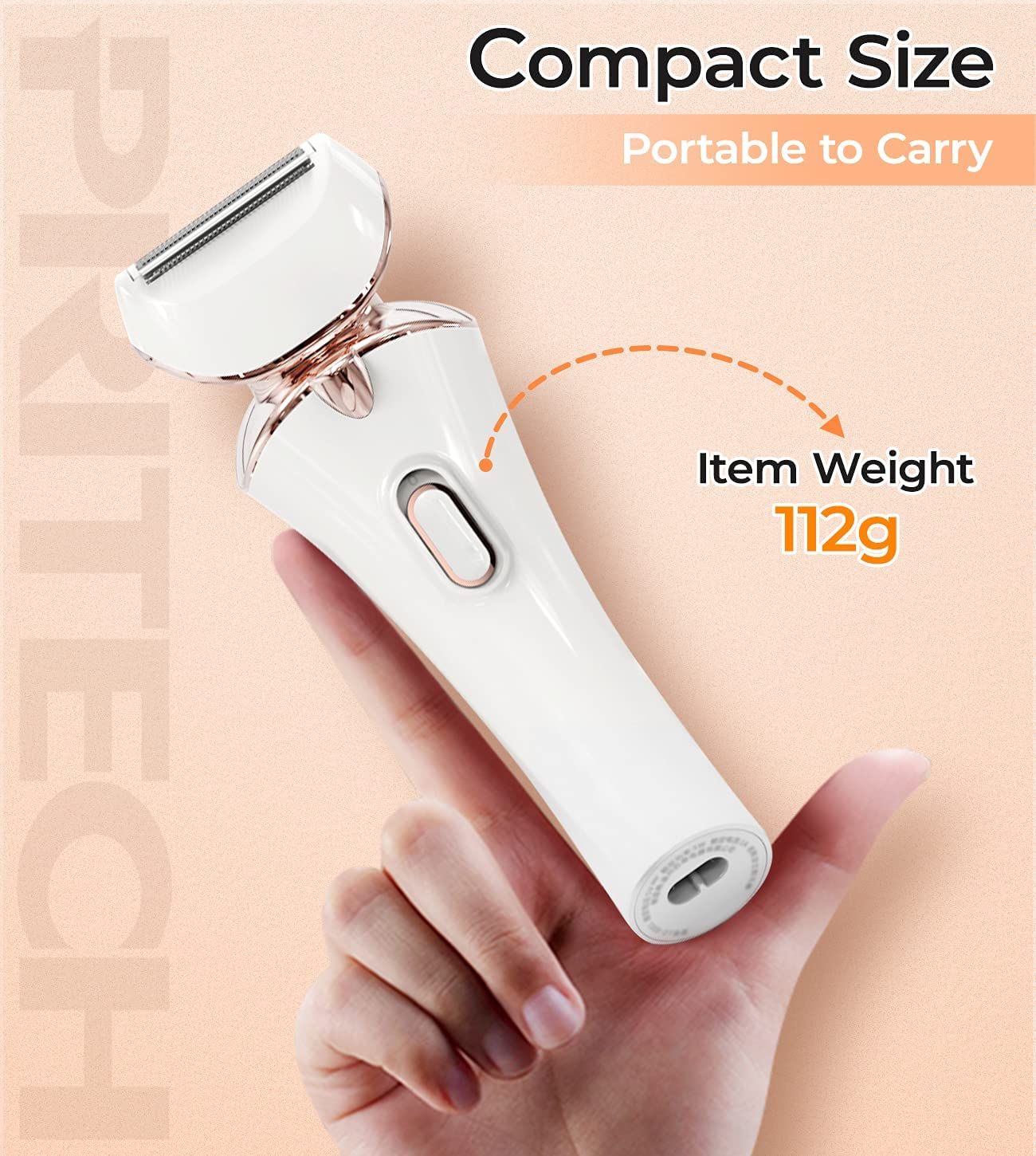 Electric Razor for Women Rechargeable Wet Dry Electric Shaver for Women, Waterproof Lady Shaver for Legs Arm Underarm Bikini Public Body Razor with One Extra — image 2