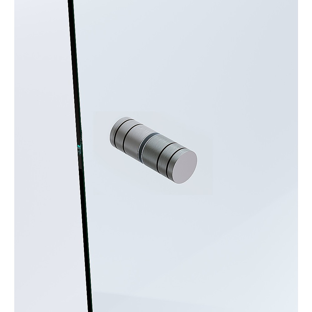 Brass Shower Door Round Knob Handle in Gunmetal — image 2