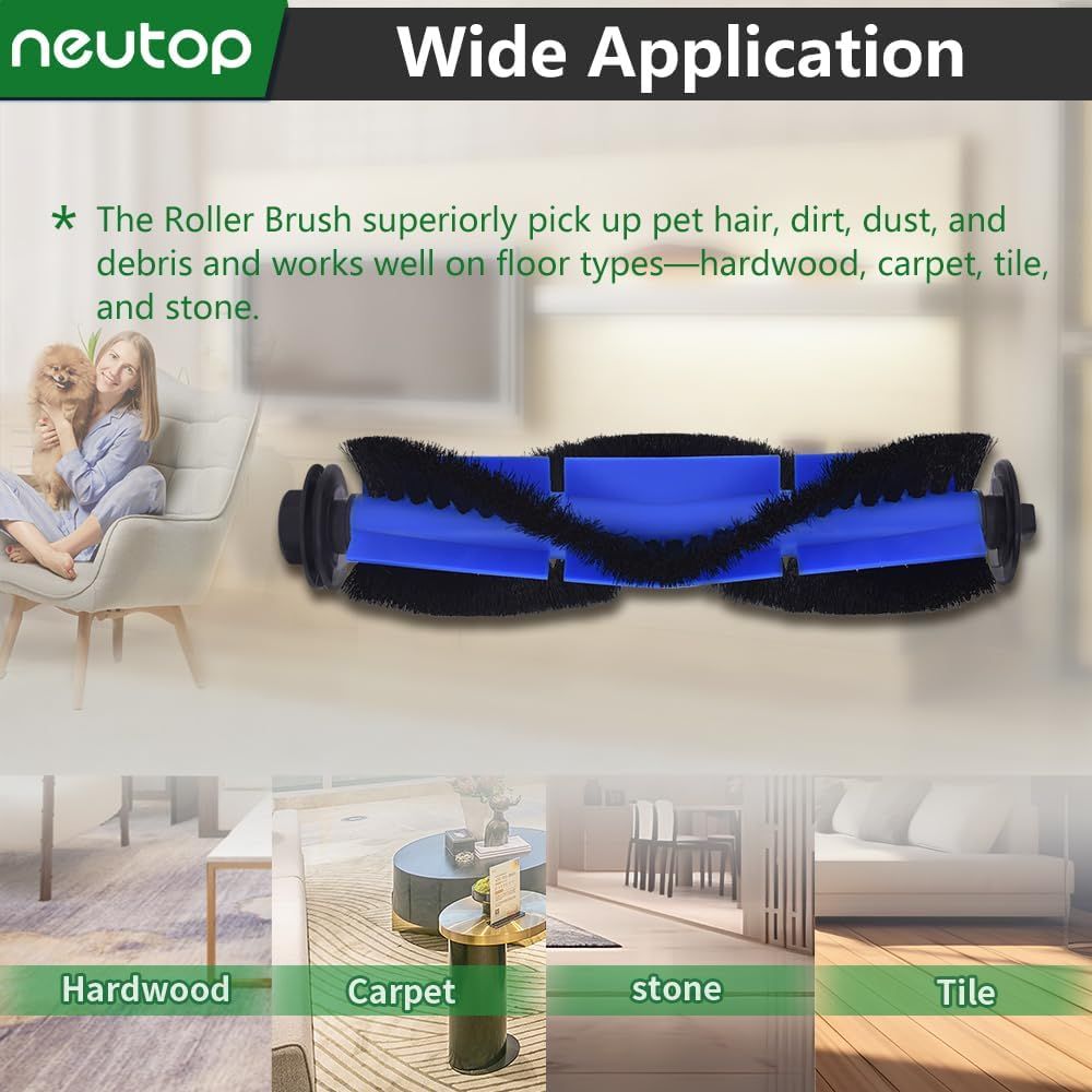 Replacement Rolling Brushes Rollers Compatible with euy RoboVac 11S, 15T, 30, 30C, 15C, 12, 25C, 35C, 11S Max, 15C Max, G20, G30, G30 Edge, Robot Vacuums — image 4