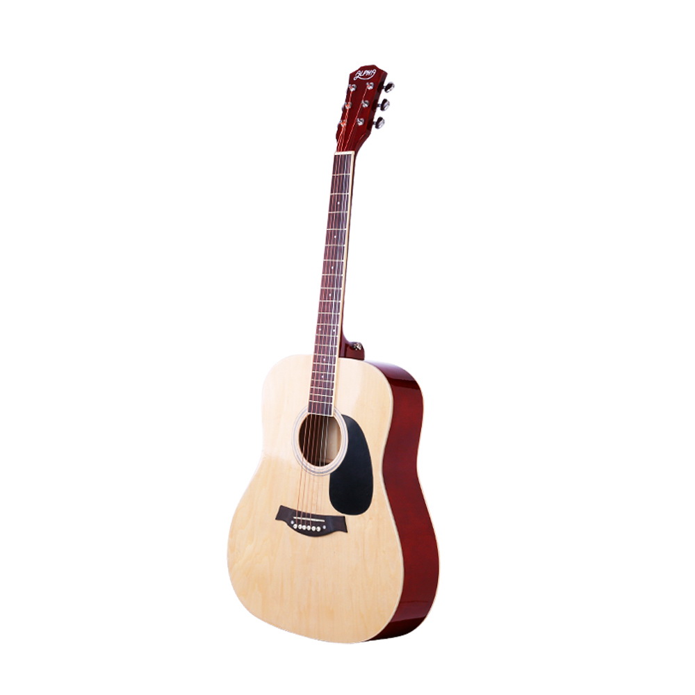 Alpha 41 Inch Acoustic Guitar Wooden Body Steel String Dreadnought Wood โ image 3
