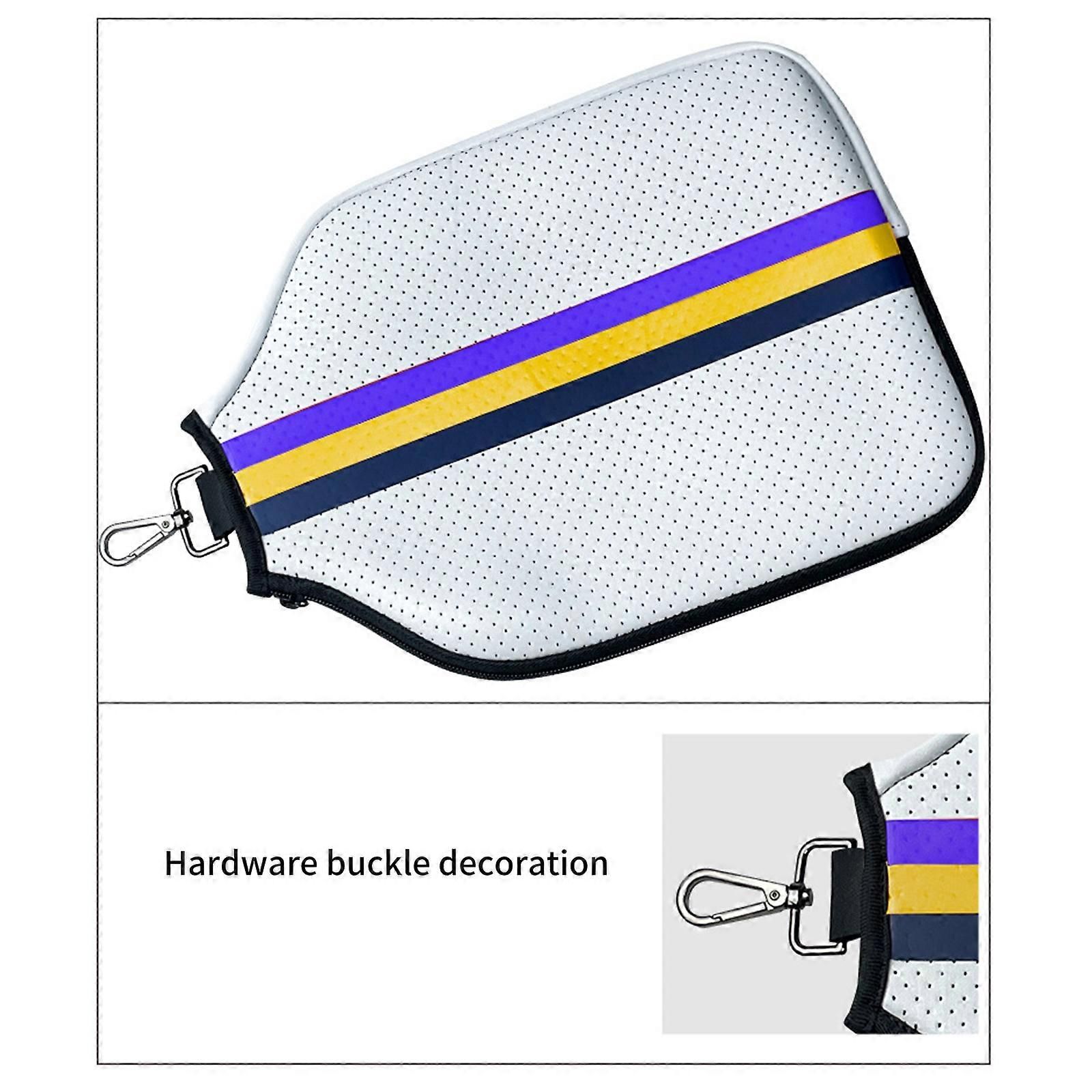 Pickleball Paddle Cover Neoprene Racket Protective Case with Zipper Lightweight Paddle Sleeve - Blue โ image 5