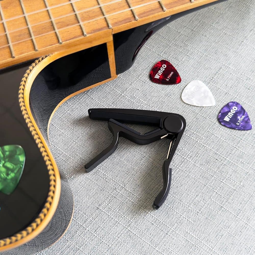 Guitar Capo Clamp, Compatible with Acoustic and Electric Guitars — image 3