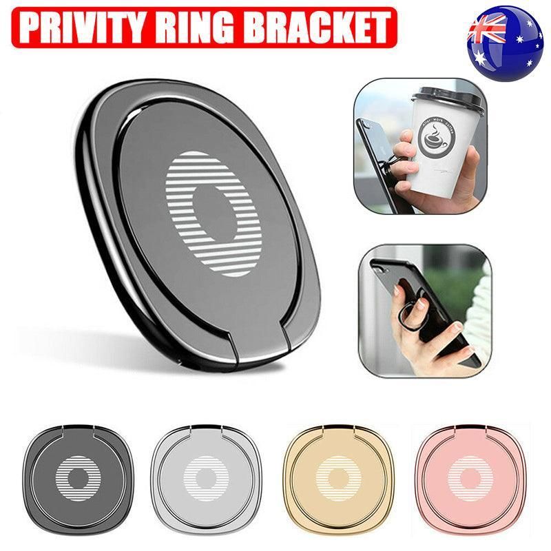 Iring Phone Ring Finger Holder Stand Mobile Grip with Mount Hook for iPhone and iPad - Rose Gold โ image 2