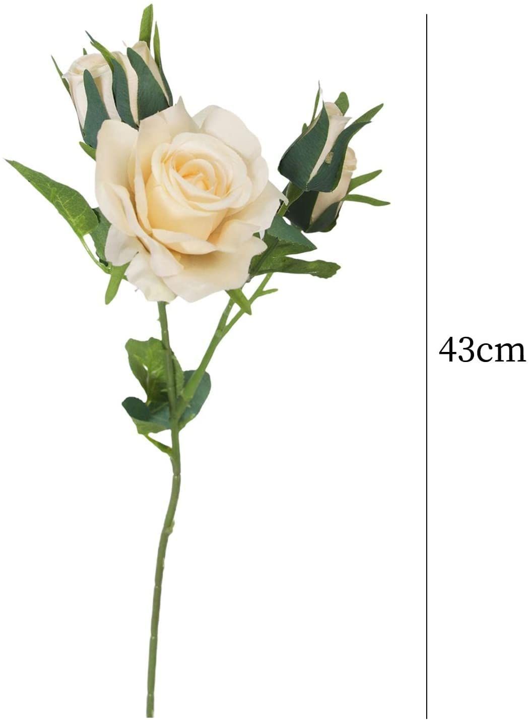 5pcs Artificial Rose Flowers Simulation Silk Rose Bouquet Realistic Flower Arrangements for Wedding Home Table Decorations — image 2