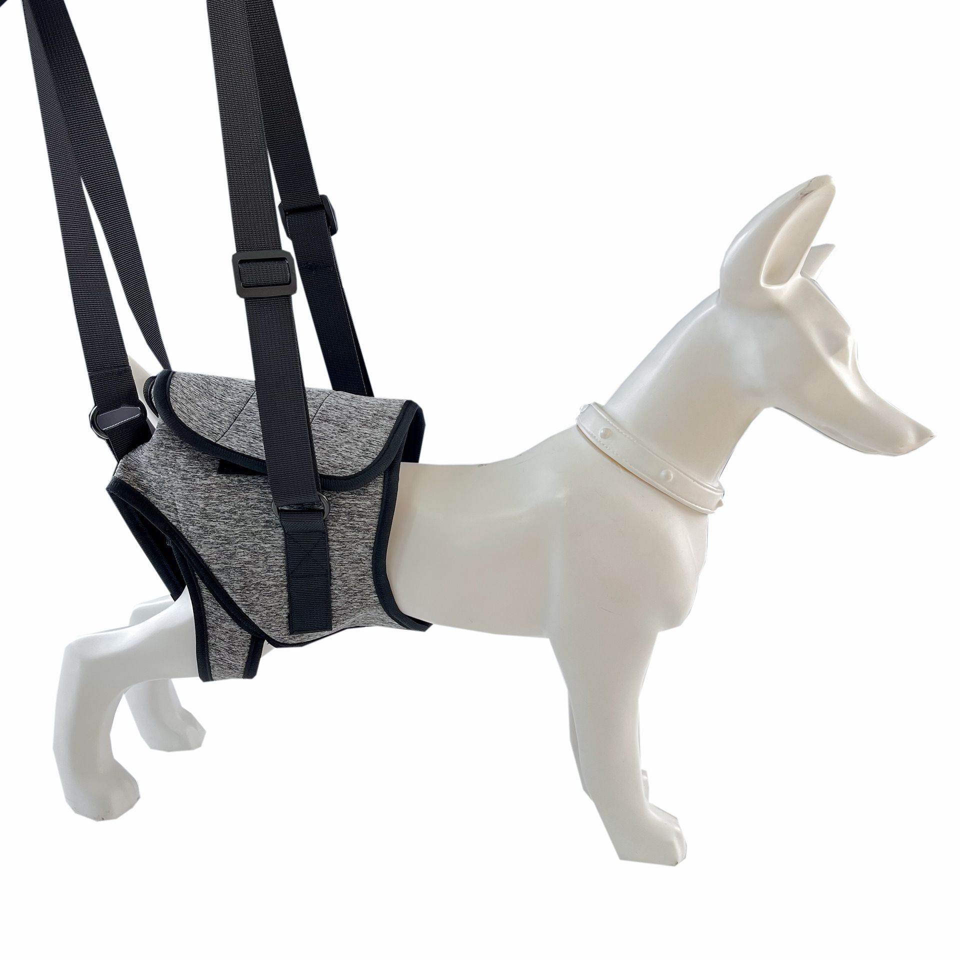 Dog Sling for Large Dogs Hind Leg Support to Help Rehabilitate The Hind Limbs of Elderly Dogs with Weak Hind Legs Disabilities and Injuries （L,Grey）