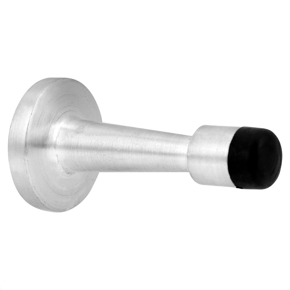 Zinc Alloy Rubber Anti Collision Door Stopper Holder Home Hotel Office Accessory (Brushed) โ image 6