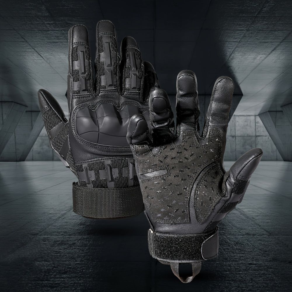 Cycling Gloves All-Round Protection Gloves Durable Cycling Gloves Ergonomic - Black - Size L — image 6