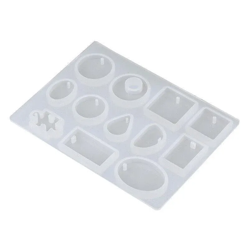 12 Silicone Moulds for DIY Jewellery Pendant Resin and Craft Making โ image 2