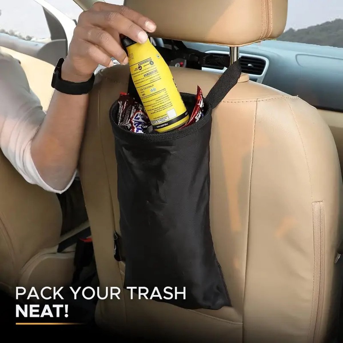 Car Waste Bag | Car Trash Can | Mountable | Headrest Waste Bag — image 4