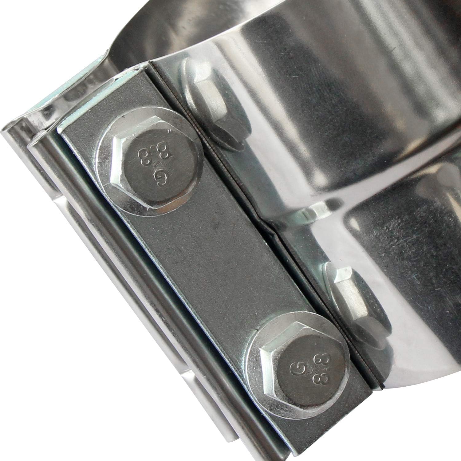 4" Lap Joint Exhaust Band Clamp - Stainless Steel With 1 Block 2Pcs For 4" Od To 4" Id Exhaust Pipe, Muffler, Elbow And Exhaust Tubing Connection(2 Pack) โ image 4
