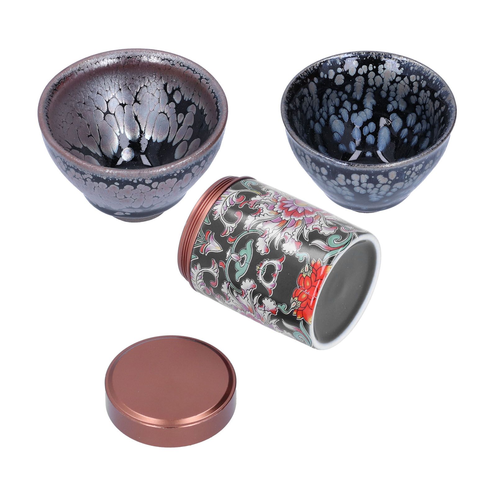 Ceramic Kung Fu Tea Set Tea Canister with Tea Cup for Home Tea House Gift Tea Accessory — image 6