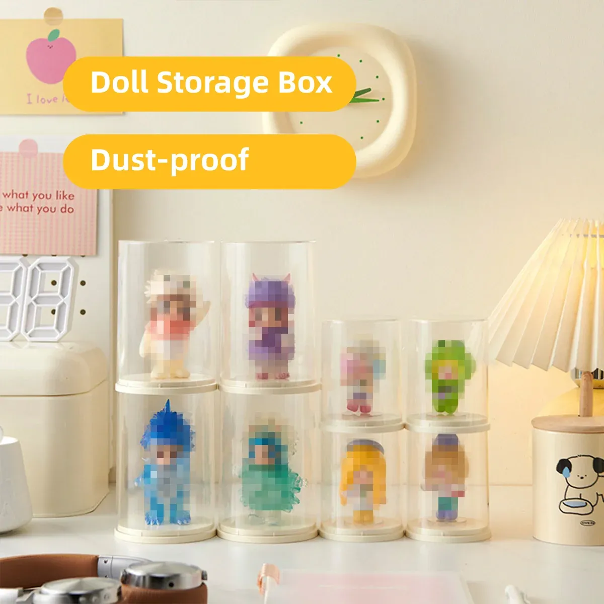 2pcs Clear Acrylic Display Case Transparent Box for Collectibles Dolls Figures - S — image 6