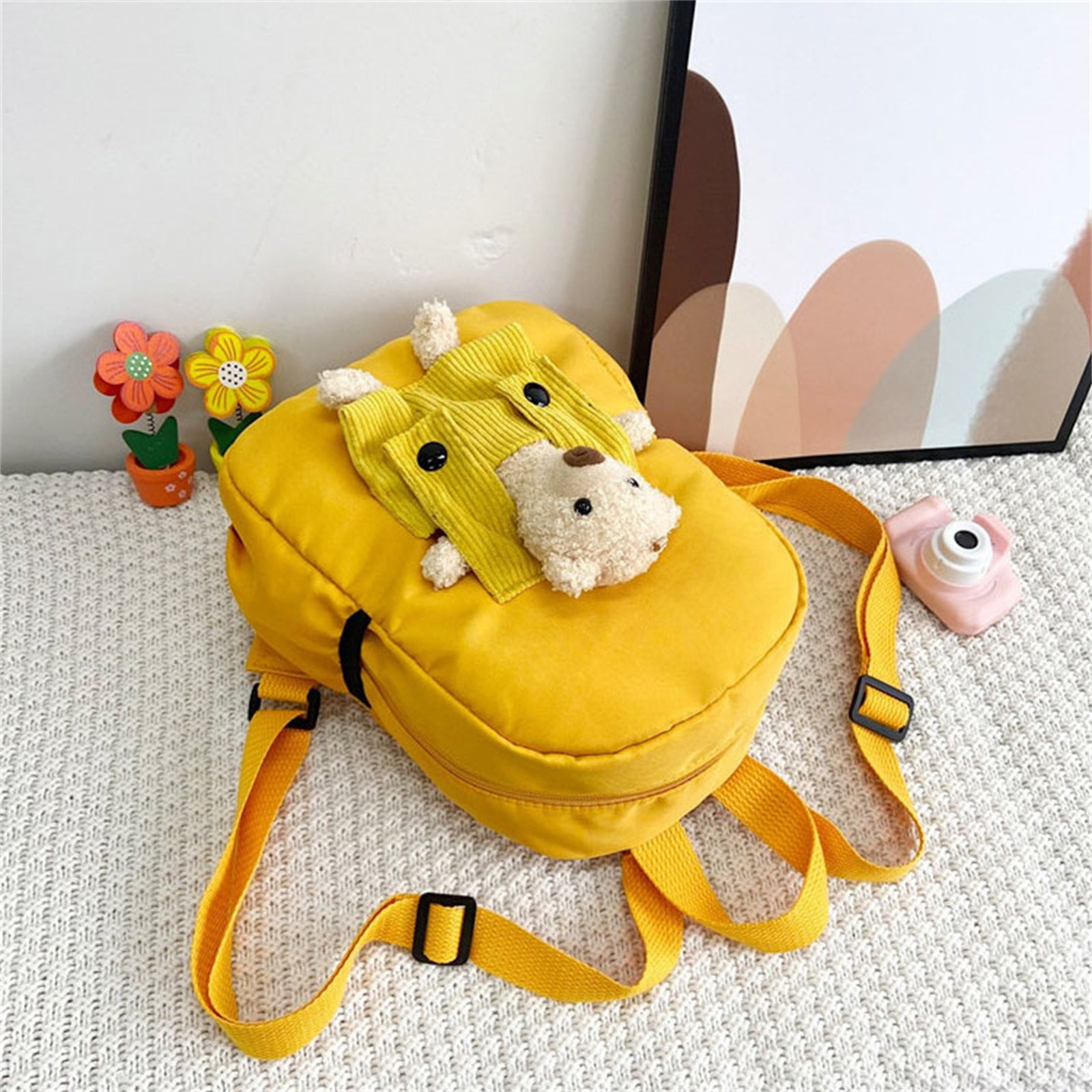 1 Pcs Travel Backpack,Cute Custom BookBag with Detachable Bear,Travel Backapck for Women/Men Casual Laptop Bookbag,Large Capacity Backpack for Birthday — image 4