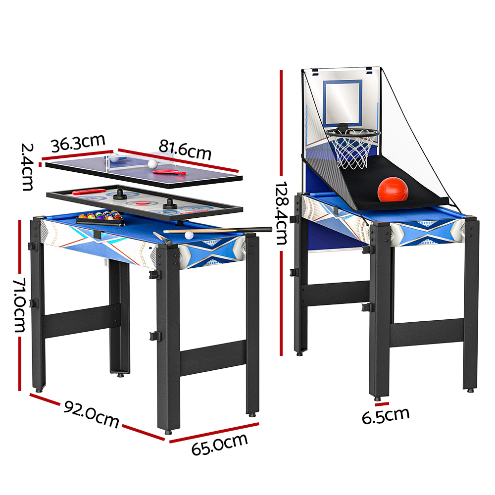 5-In-1 Game Table Pool Table Tennis Air Hockey Basketball Arcade Gift โ image 2