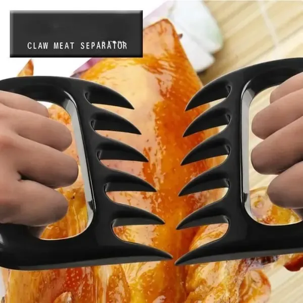 2 Pack Meat Shredder Claws, Multifunction Meat Lifter and Pulled Pork Shredder Tools for Grills, Griddles and Pans, Black — image 3