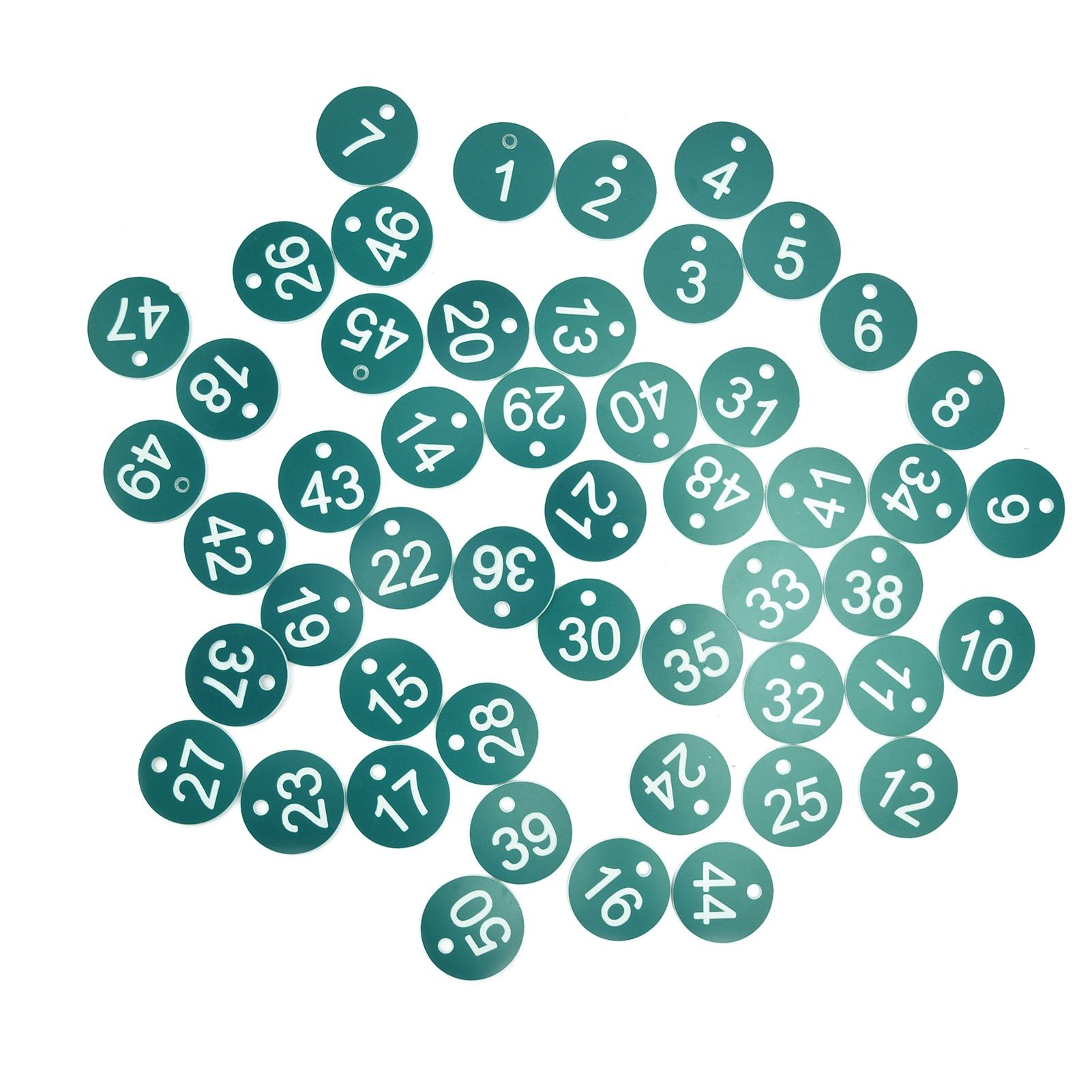50PCS Numbered Label Numbered Tag for Farm Livestock Beekeeping Husbandry Breeding Supplies1-50 Green — image 3