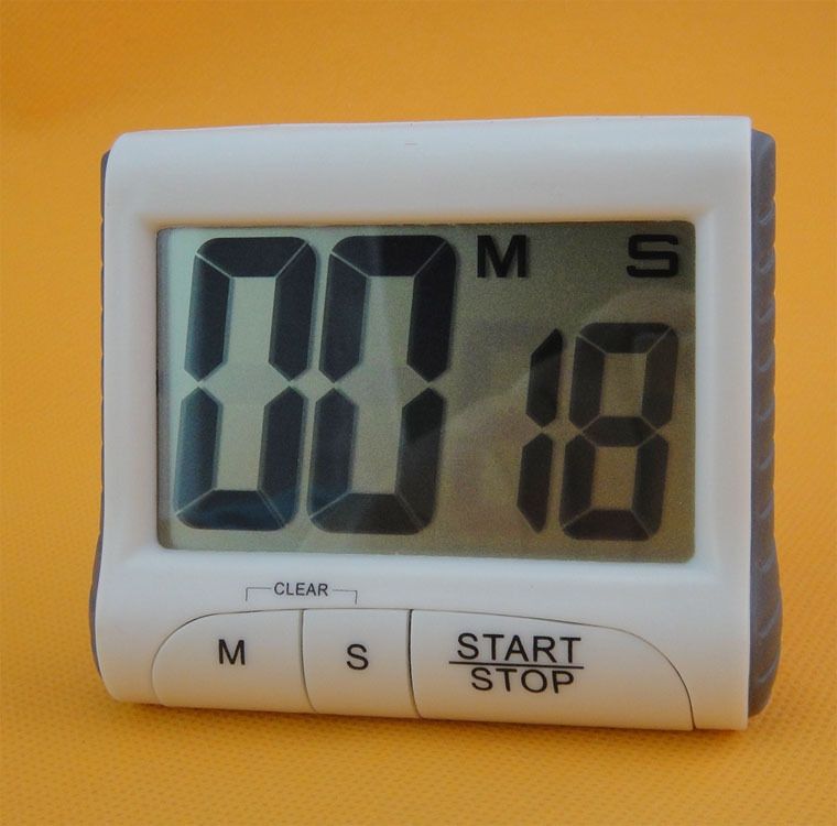 Large Display Kitchen Timer -Digital Timer Magnetic Back Loud Alarm On A Rope Countdown-Countdown Large LCD Display — image 5