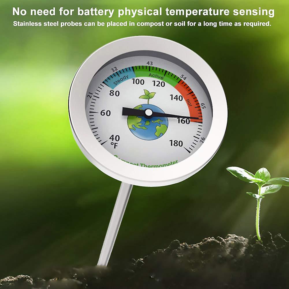 Compost Thermometer with Max Dial for Garden Soil Measurement Portable — image 4