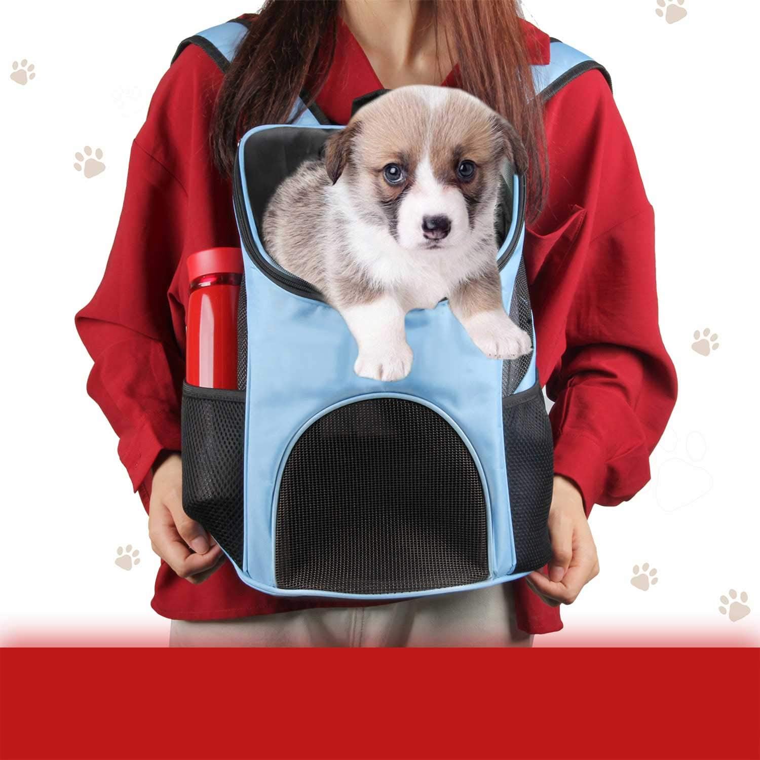 Pet Carrier Backpack for Dogs and Cats Travel Bag up to 8kg 36 × 31 × 45 cm Black — image 6