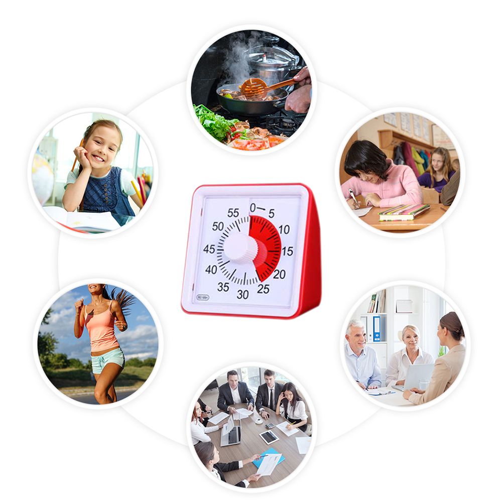 Visual Analog Timer Silent Countdown Classroom or Meeting Countdown Clock Time Management Tool for Kids and Adults — image 6