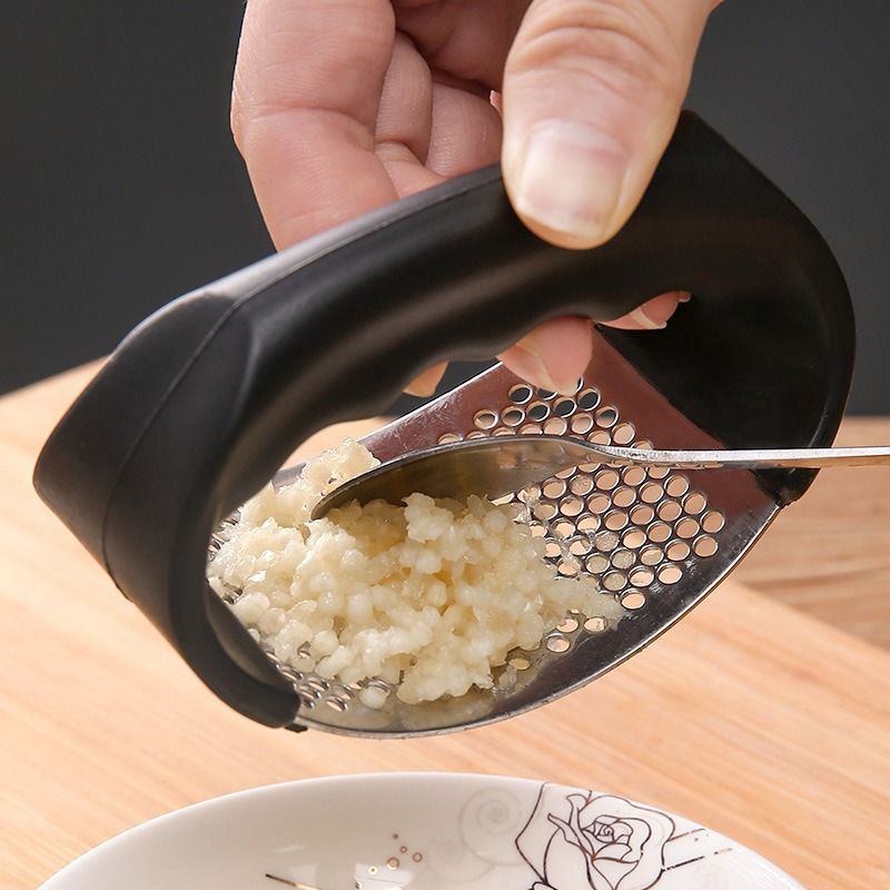 Garlic Grater Hand Press Tool Stainless Steel Non-Slip Handle Grip Grater Pressing Smashing Gadget For Grating Garlic Cheese โ image 2