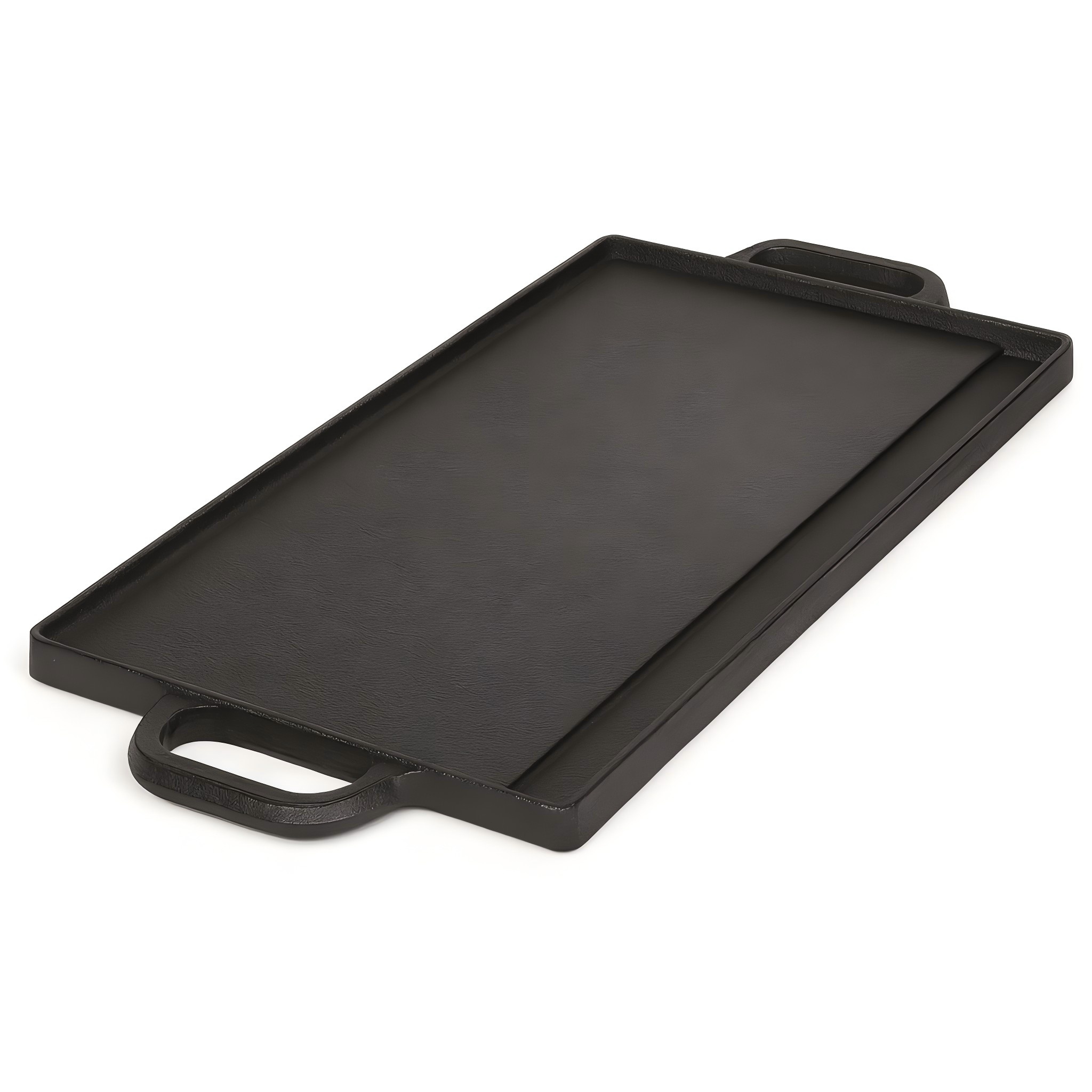 40 cm Reversible Cast Iron Grill & Griddle -Dual-Sided (Flat & Ribbed), Pre-Seasoned, Handles, for Stove-Top & Outdoor Use โ image 6