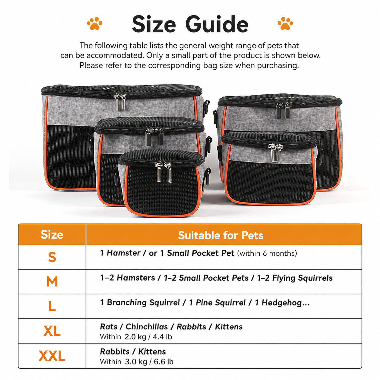 Compact Pet Carrier Sling Bag for Small Animals – Breathable Oxford Mesh Travel Tote with Adjustable Shoulder Strap, Ideal for Hamsters, Squirrels, Hedgehogs — image 4