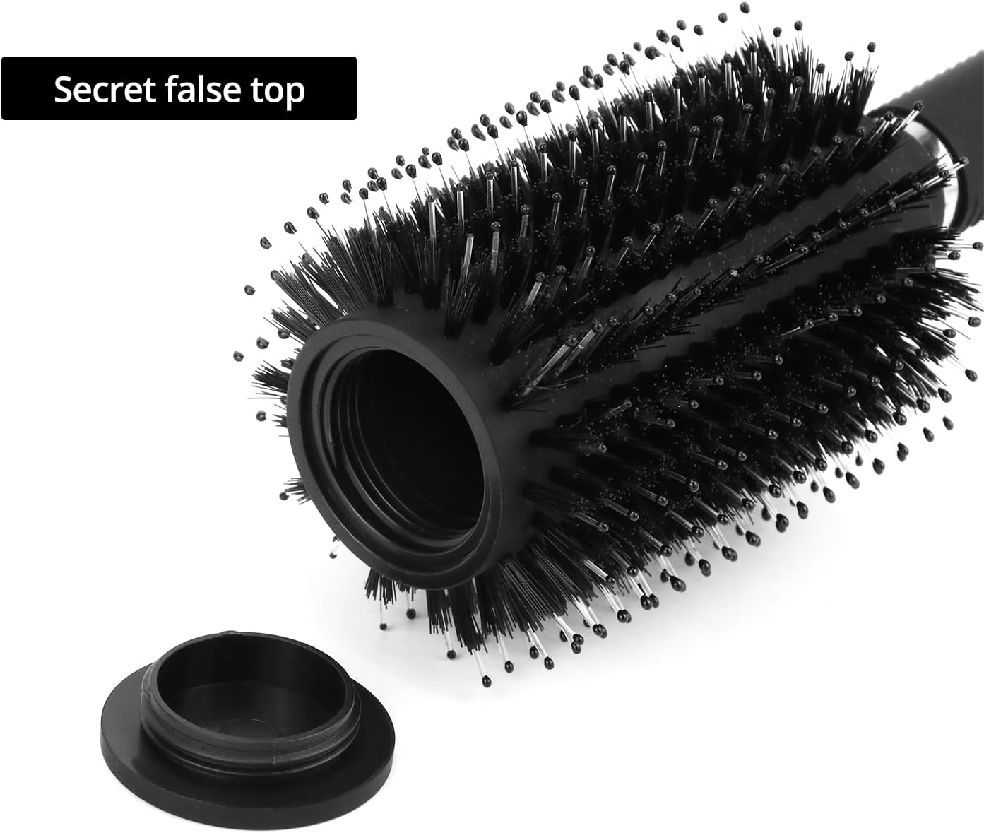 Diversion Safe Hair Brush - Discreet Hidden Compartment for Money, Jewelry, and Valuables, for Home and Travel Security, 2 Pack — image 3