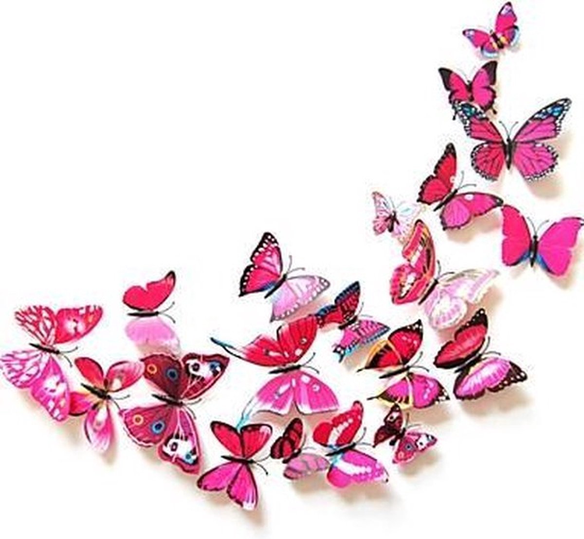 3D Wall Decoration Butterflies 12 Pieces | Wall Butterflies | Butterfly Wall Stickers | Pink — image 4