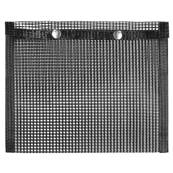 Reusable Non-Stick BBQ Grill Mesh Bag, Heat-Resistant PTFE Cooking Bag for Electric, Gas and Charcoal Grills, Black, 27 x 22 cm