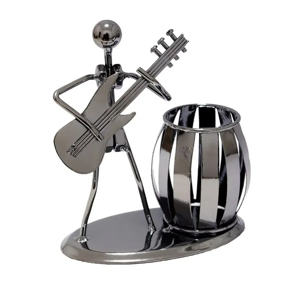 Vintage Iron Band Musical Pencil Holder Home Office Decorative Desk Ornament โ image 2