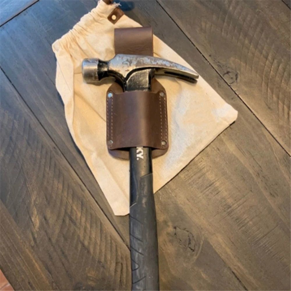 Pencil Holder in Top Grain Leather Made to Last A Lifetime, Transport Clip On Belt Hammer Holder For Work — image 3