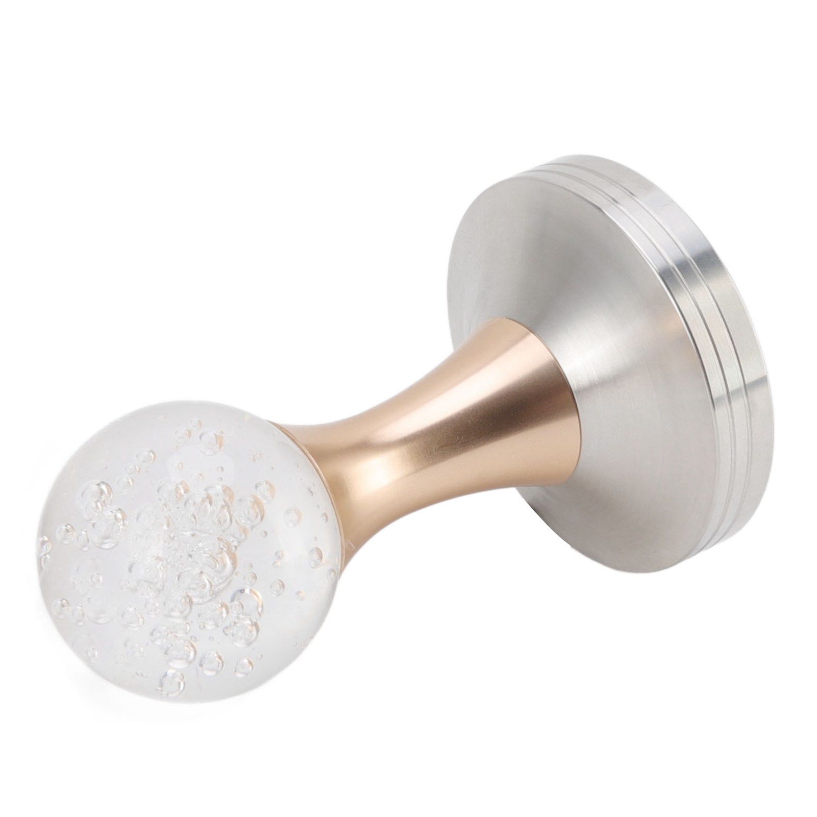 Crystal Ball Coffee Powder Tamper Stainless Steel Base Coffee Press Hammer for Kitchen Cafe Gold Pillar 53mm / 2.1in — image 3