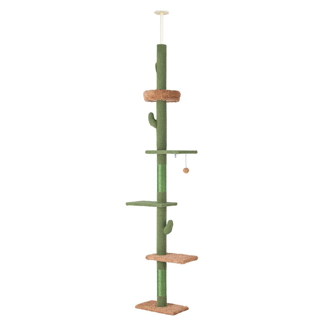 i.Pet Cat Tree Tower Scratching Post Scratcher Floor to Ceiling Cats Bed 290cm โ image 3