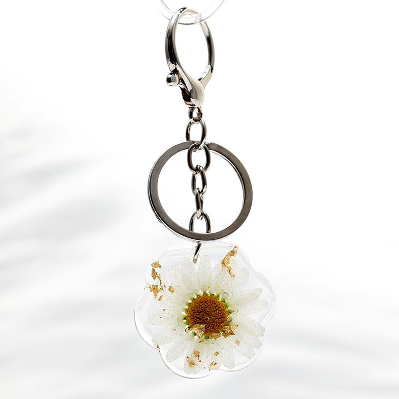 3 pcs Pressed Flower Keychain, Keychains for Women,Handmade flower Keychain,Personalized Cute Keychain,Charm Keychain Presents — image 3