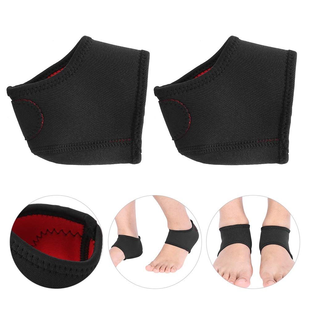 Heel Cushions Protectors Cups - Adjustable Breathable Heel Sleeve Protectors for Plantar Fasciitis and Heel Spurs (2 Pieces L) โ image 4