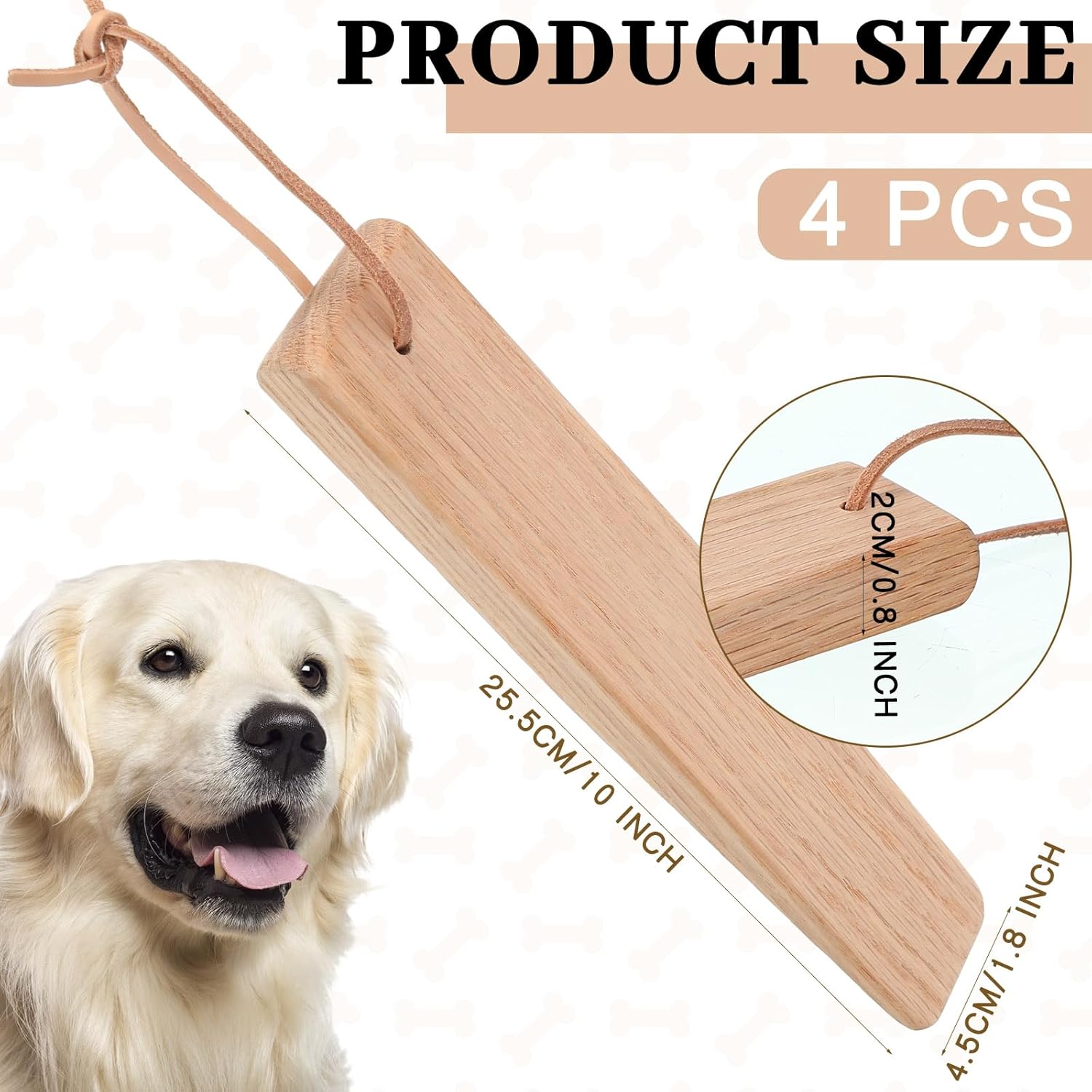 2 Pcs Break Stick Dog Fight 10.04'' x 1.77'' x 0.79'' Dog Stick Toy with Ropes for Training German Shepherd Most Dogs โ image 2