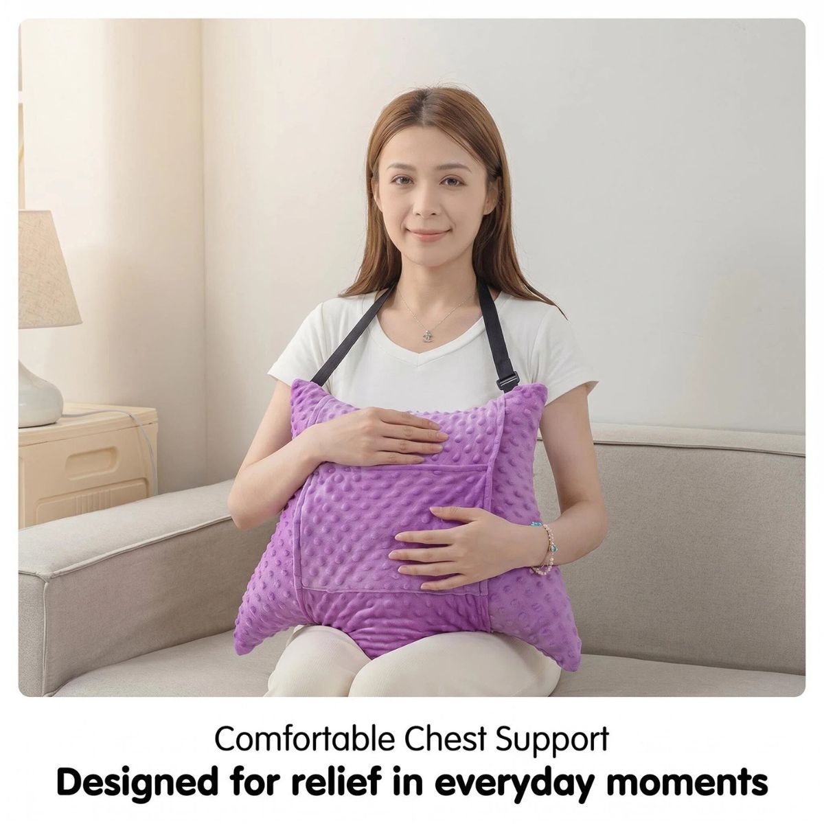 Hysterectomy Recovery Pillow with 2 Pocket for Abdominal Surgery, Hysterectomy Recovery Must Haves Essentials Abdominal Pillow Post Surgery Gifts for — image 3