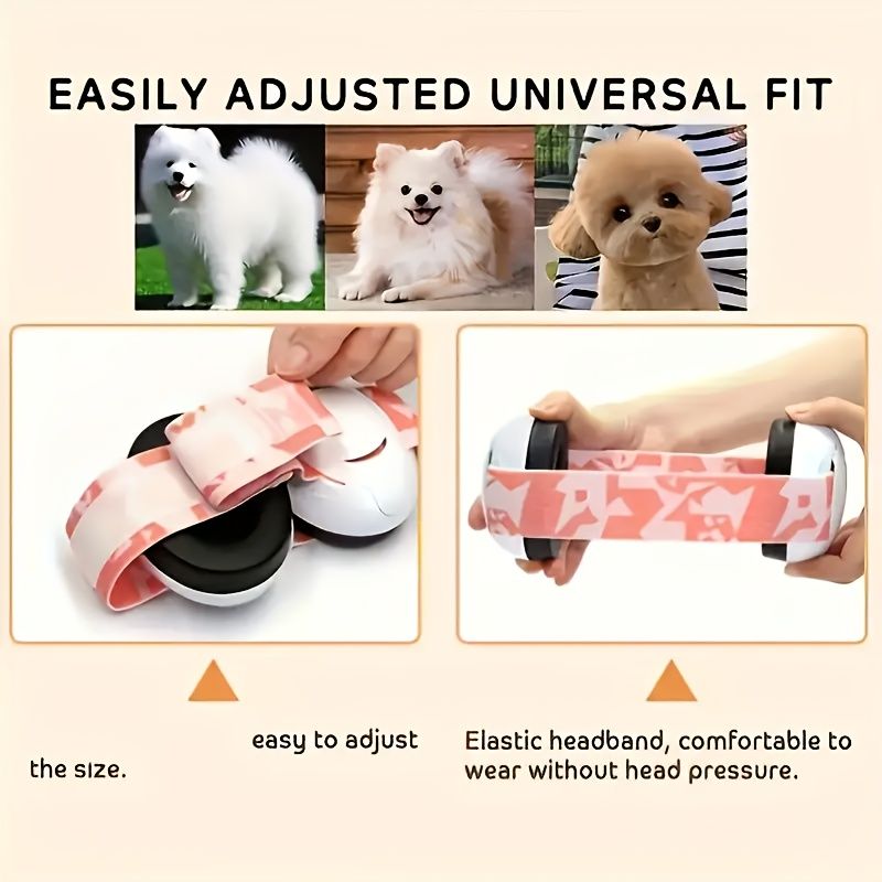 Pet ear muffs [Adjustable size] Starry sky pet ear muffs, suitable for medium and large-sized dogs, for parades, festivals, sports meetings, Tours, fireworks — image 4
